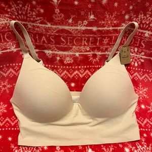 PINK Push-up Bra in Nude/Creme (Never Used)